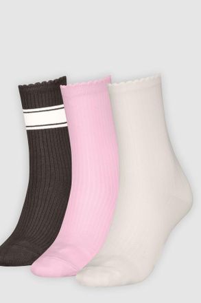 Levi's Regular Cut Structured Socks - 3 pack - Uomo - One Size - Multicolore / White/Pink/Brown