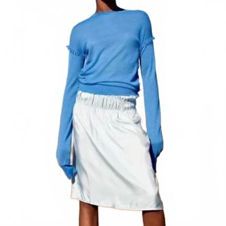 Helmut Lang Midi Skirt In Blue