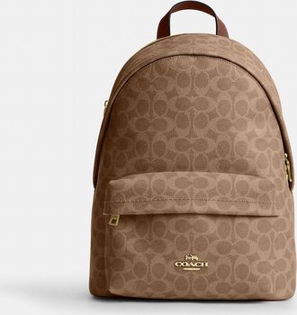 Coach Taylor Small Backpack In Signature Canvas