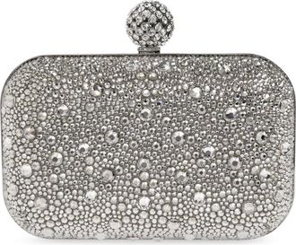 Jimmy Choo London Tassen, Dames, Grijs, ONE Size, Satijn, Cloud Clutch