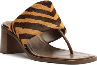Schutz Martha Flip Flop in Natural/Pecan Brown at Nordstrom, Size 9.5
