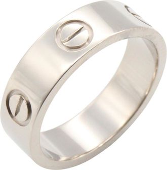 Cartier Silver White Gold (18K) Band Ring (Pre-Owned)