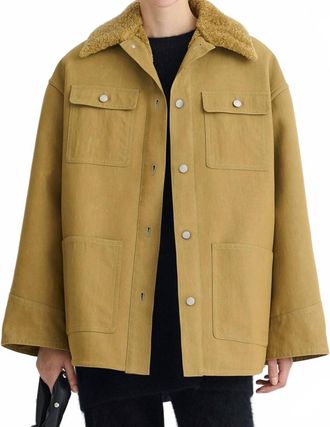 Nanushka Zonta Utility Jacket In Khaki