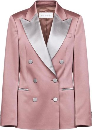 Dries Van Noten Traje de esmoquin cruzado - Jackets - Mujer - Rosa - S