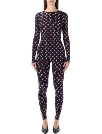 Marine Serre Moon Printed Stretch Jersey Catsuit