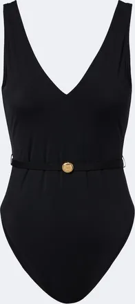 Tory Burch Double T belted swimsuit