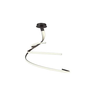 Netlighting Nur XL Semi Flush Ceiling Brown Oxide 80W 2800K 6200lm Dimmable LED