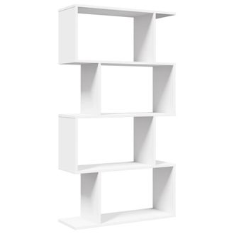 vidaXL Vidaxl - Librer&iacute;a Divisor 4 Niveles Madera Ingenier&iacute;a Blanco 70x24x129cm