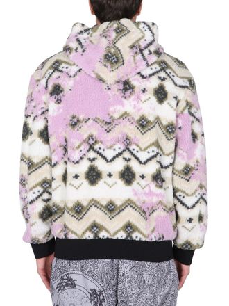 Msgm Fleece Sherpa Jacket - Multicolor