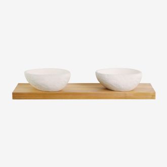 Sklum Conjunto De Mueble De Ba&ntilde;o Doble Suspendido 120x45 Cm En Madera De Teca Venetian Sklum
