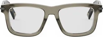 Dior DIORBLACKSUITOS7I6400 Square Full-Rim Frame Eyeglasses - Brown