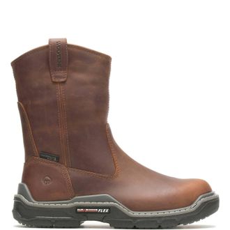 Wolverine Mens Raider Durashocks Waterproof Carbonmax Wellington Boot - Extra Width In Peanut