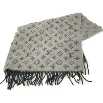 Louis Vuitton Pre-owned Scarves, male, Gray, Size: ONE SIZE Pre-owned Stole