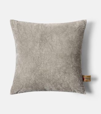 Lyria Clusia cotton and linen velvet cushion