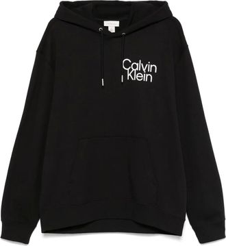 Calvin Klein Jeans Felpa con cappuccio e logo - Nero