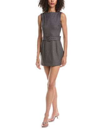 Guizio Guizio Via Pinstripe Mini Dress