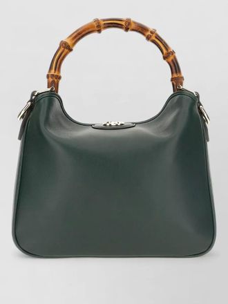 Gucci diana leather small shoulder bag bamboo handle