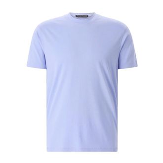 Tom Ford Tops, Heren, Blauw, 3Xl, Katoen, T-Shirt