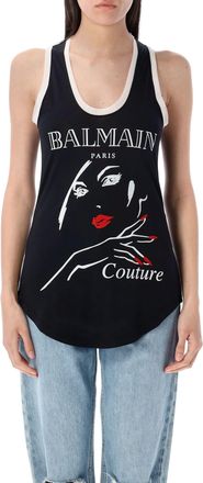 Balmain Beauty Print Tank Top