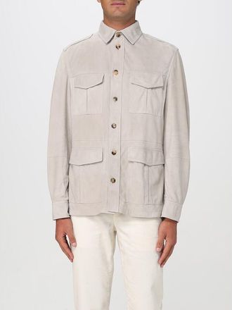 Brunello Cucinelli Rope Suede Utility Jacket, Size Medium