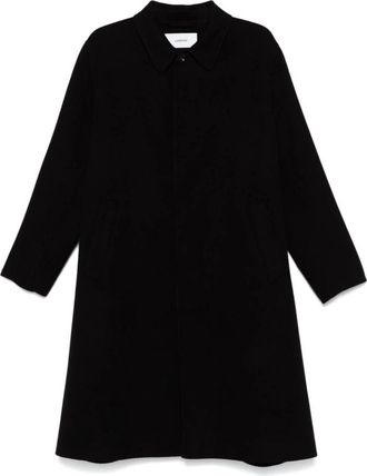 Lardini Single-breasted jas - Heren - Mantel - Zwart - M - Wol - Jassen
