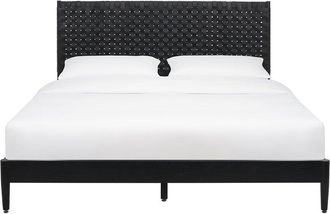 Safavieh Couture Cassity Leather Headboard Bed