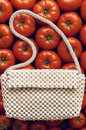 Maeve The Fiona Wood Beaded Shoulder Bag