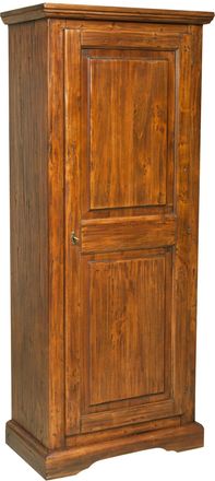 Biscottini International Bargue&ntilde;o De Estilo Country De Madera Maciza De Tilo Con Efecto Nogal 72x40x173 Cm