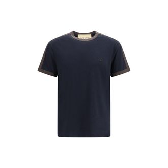 Valentino Garavani Blue Cotton Mens T-Shirt