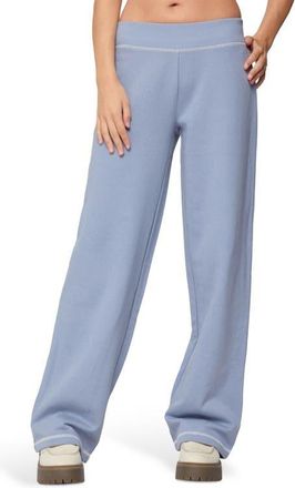 Edikted Miami Babe Cotton Sweatpants in Blue at Nordstrom, Size X-Small