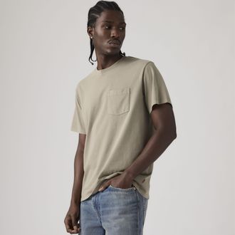 Levi's Essential Pocket Tee - Mens - XL - Grey