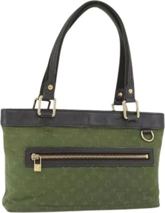 Louis Vuitton Pre-owned Handbags, female, Green, Size: ONE SIZE Pre-owned Monogram Mini Canvas Hand Bag