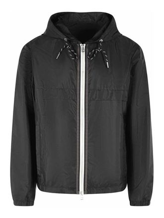 Moncler Nidge Black Polyamide Hooded Jacket