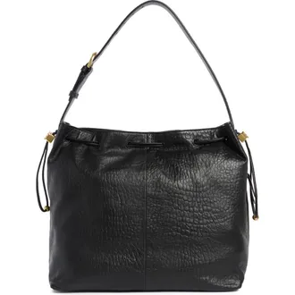 Vince Camuto Pippa Large Leather Bucket Bag in Black at Nordstrom Rack