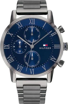 Tommy Hilfiger Accessoires, Heren, Grijs, ONE Size, Kane Chronograaf Horloge