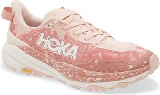 Hoka One One Speedgoat 6 Trail Running Shoe in Rose Latte /Blush at Nordstrom, Size 10.5