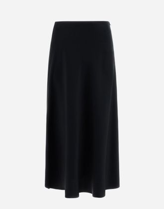 Herno Gonna Resort In Satin Effect - Donna Gonne E Abiti Nero 36