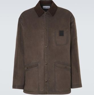 Loewe Suede-trimmed jacket