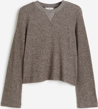 H&M Geripptes Shirt - Green