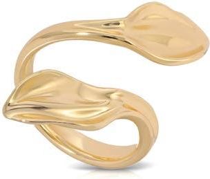 Ettika Twisted Petal Wrap Ring in Gold at Nordstrom, Size 7