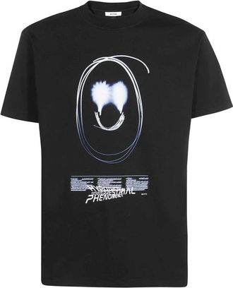 Eytys Bedrukt Katoenen T-Shirt - Heren - T-shirts - Zwart - 2XS - Katoen - Tops