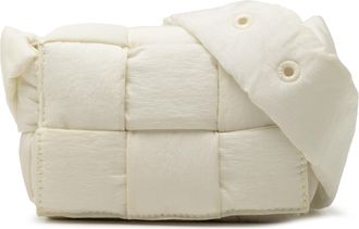 Bottega Veneta Tweedehands Candy Nylon Intrecciato Gevoerde Tech Cassette Schoudertas