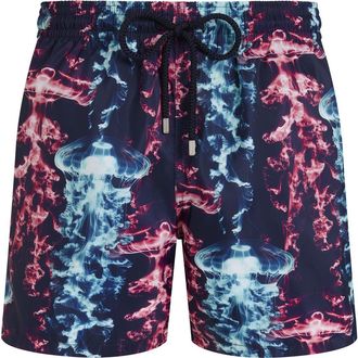 Vilebrequin Men Ultra-light and packable Swim Shorts X-Ray Medusa in Navy at Nordstrom, Size Medium