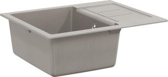 vidaXL Lavabo Gris 620 X 500 Mm 80% Cuarzo Y 20% Resina Vidaxl