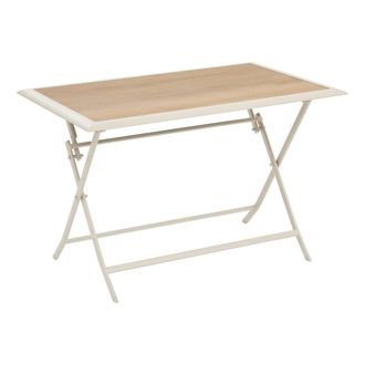 Hesperide Mesa De Jard&iacute;n Plegable Azua 4 Plazas Beige 110x71cm - Hesp&eacute;ride