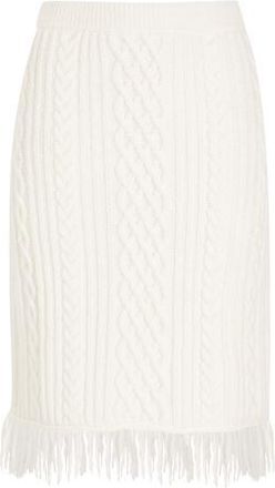 8 by YOOX WOOL BLEND CHUNKY KNIT SKIRT