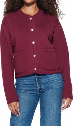 Nation Ltd Quilted Lady Jacket In Bordeaux