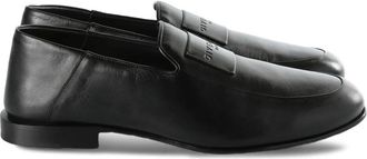 Givenchy logo-appliqu&eacute; leather loafers - men - Lamb Skin - 45 - Black