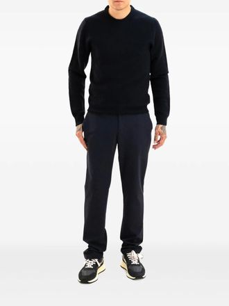 Zanone round-neck sweater - men - Virgin Wool/Polyamide - 52 - Black