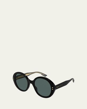 Gucci Round Acetate Sunglasses